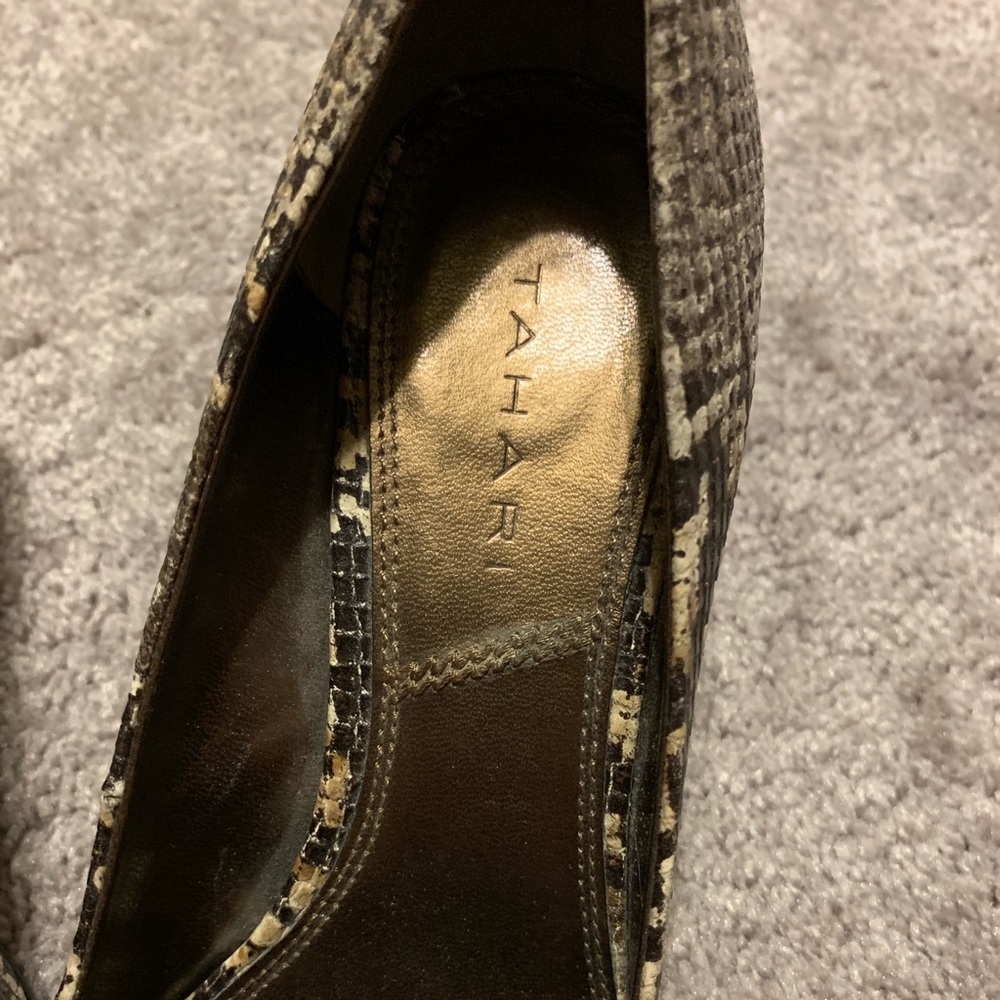 Tahari Python Print Heels - image 2